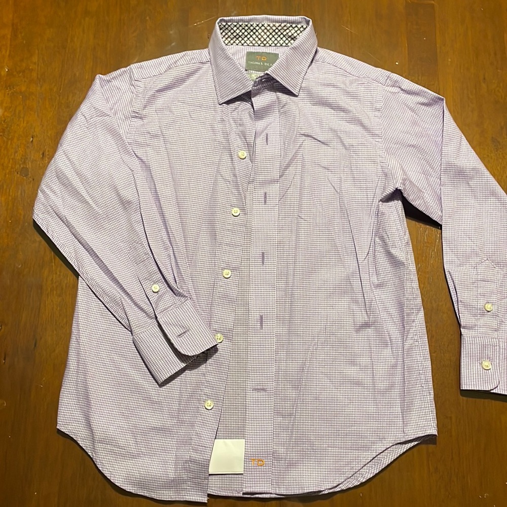 Boys Size 7 Thomas Dean Button Down Shirt